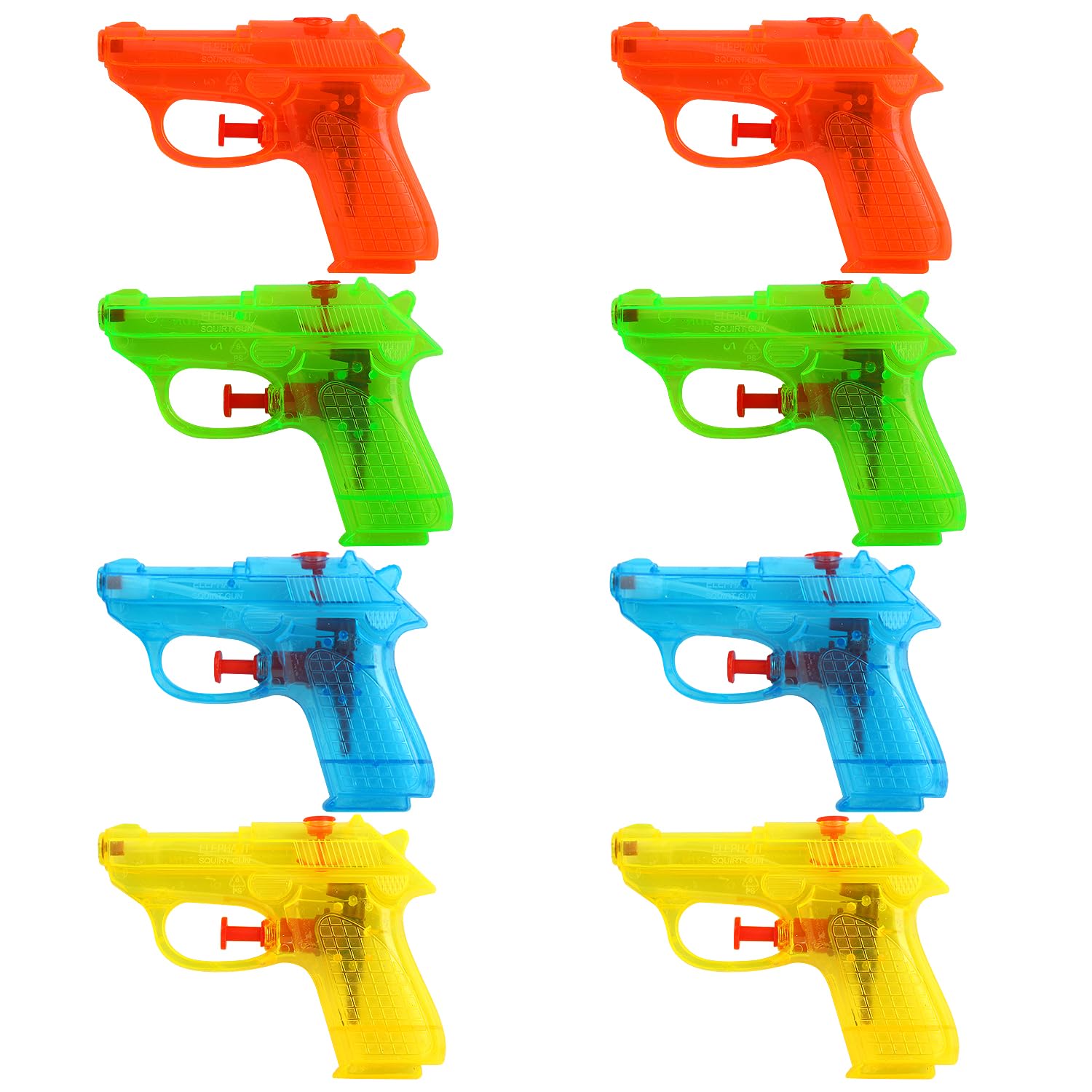 ZALAON Water Guns,8 Pack Small Pistol Guns Water Gun Bath Toy Kids Outdoor Beach Toy Pool Party Water Fighting Toys for Kids Summer Fun