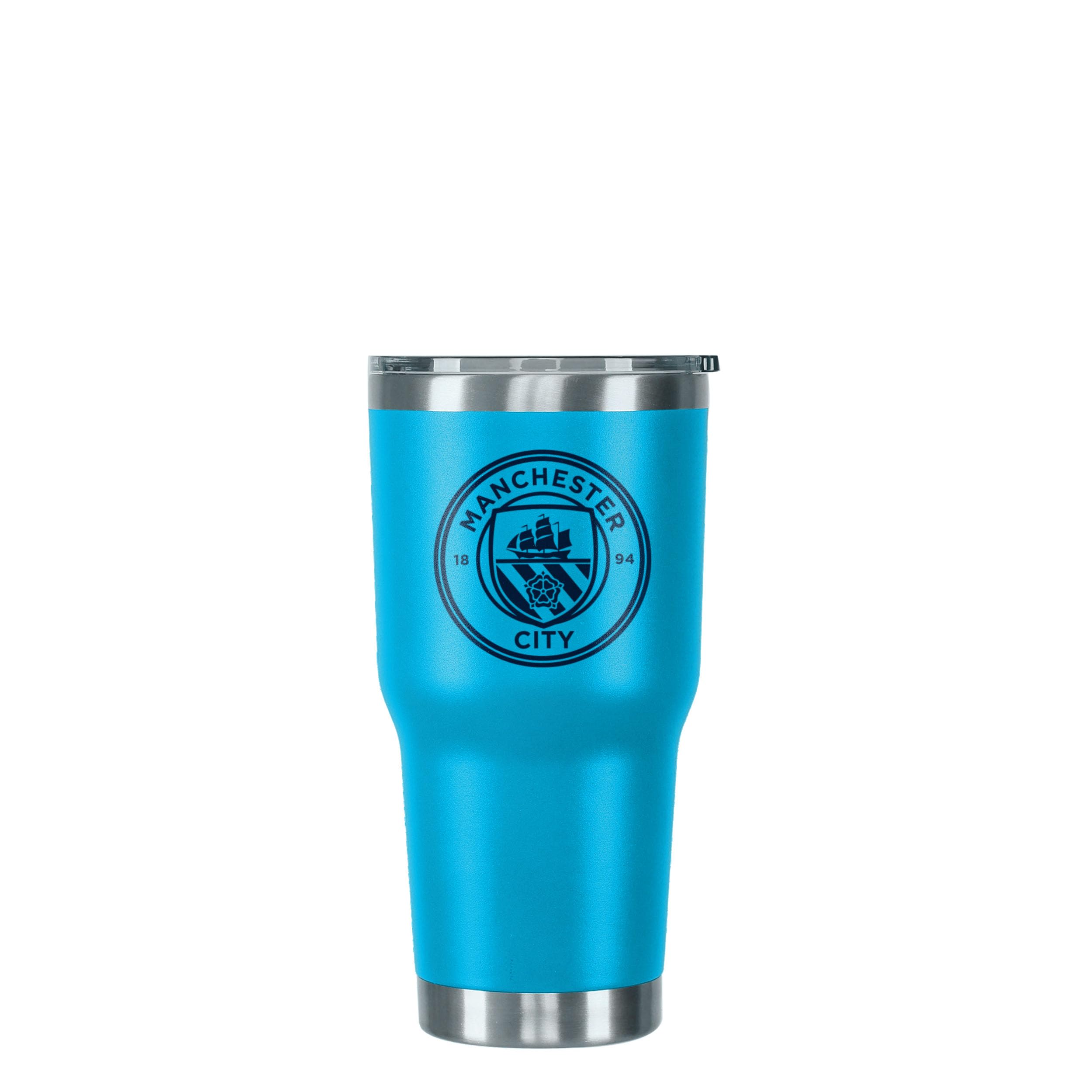 FOCO Officially Licensed Manchester City FC Team Logo 850 mL Tumbler