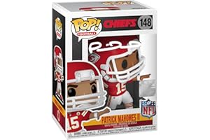 HOFSM.COM HALL OF FAME SPORTS MEMORABILIA Patrick Mahomes #148 Facsimile Signed Reprint Laser Autographed Funko POP! Football NFL: Kansas City Chiefs Figurine with Protector Case