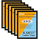 JIUYE Magnetic Sign Holder 8.5 x 11 Wall Mount,Self