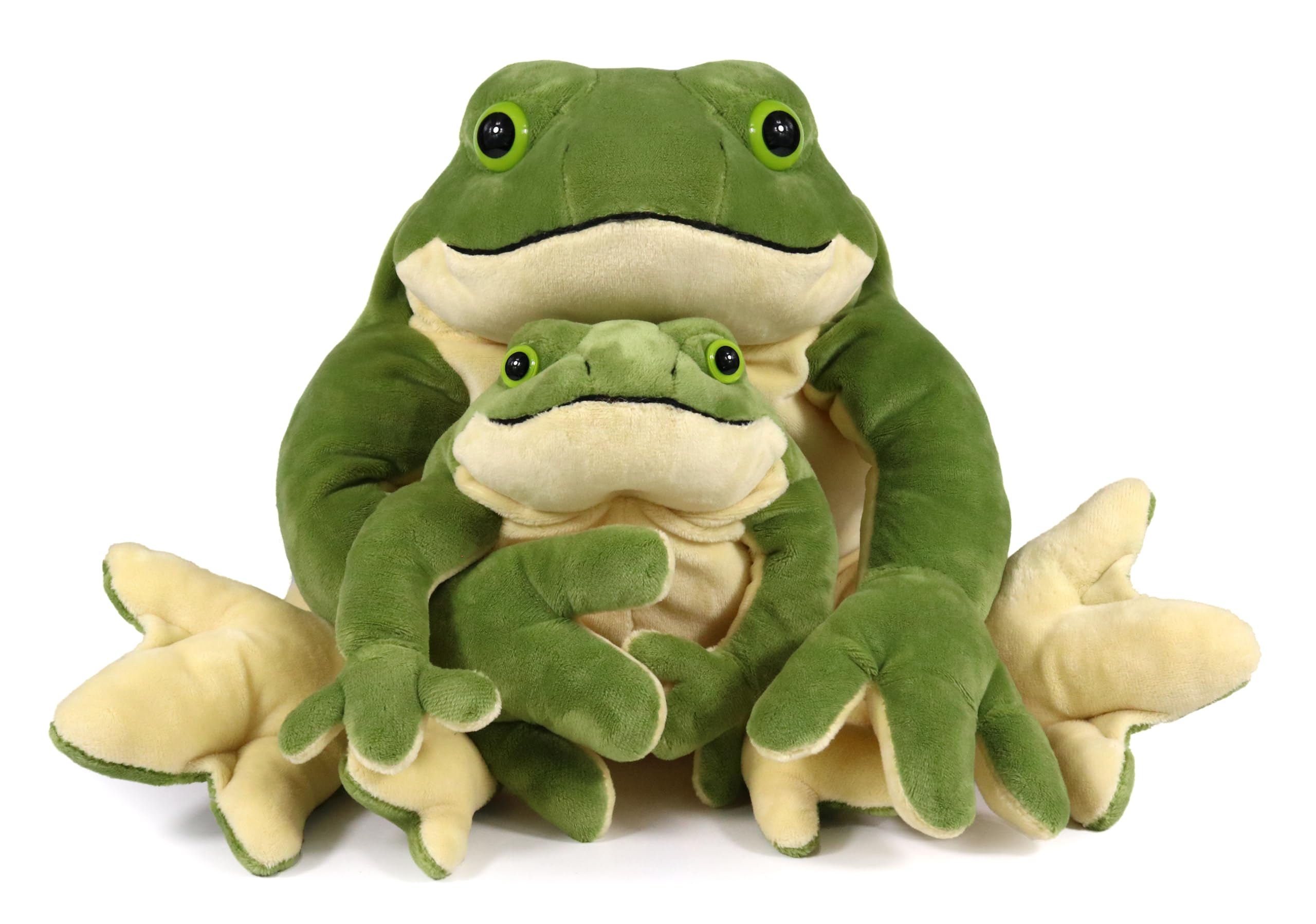 ICE KING BEAR Mom and Baby Stuffed Animals Set Zoo Wild Animals (Giant Frog)