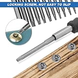 TakFree 100mm Torx Bit Set 11pcs T5-T40 1/4 inch Magnetic S2 Steel view 5