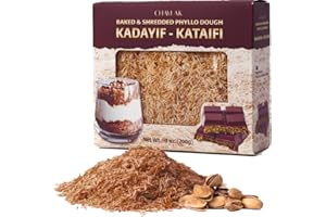 CHAYLAK Baked & Shredded Kataifi Pastry 7 oz (200g) – Ready to Use Crushed Kadaifi, Roasted Shredded Phyllo Dough for Dubai Chocolate, Knafeh, Kunafa, Pistachio Chocolate Bars, and Pastry Toppings – Chilled & Baked Kadayif Sprinkles, Kataifi