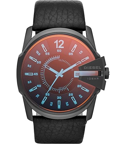 Amazon.com: Diesel Master Chief Stainless Steel Three-Hand Analog