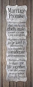 Dexsa Marriage Promise.New Horizons Wood Plaque