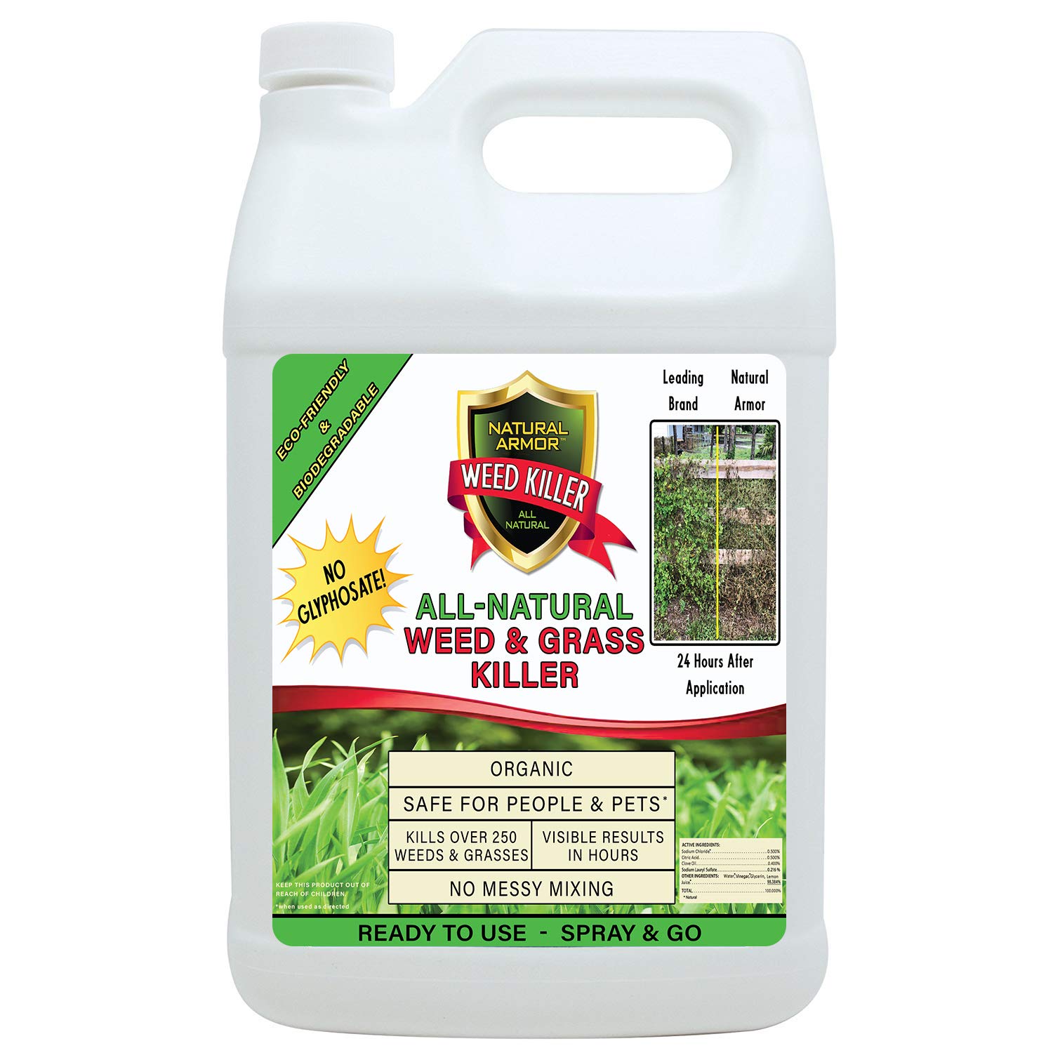 Natural Armor Weed And Grass Killer All Natural Concentrated Formula Contains No Glyphosate 320 Oz 2 5 Gallon Buy Online In Brunei At Brunei Desertcart Com Productid 134377071