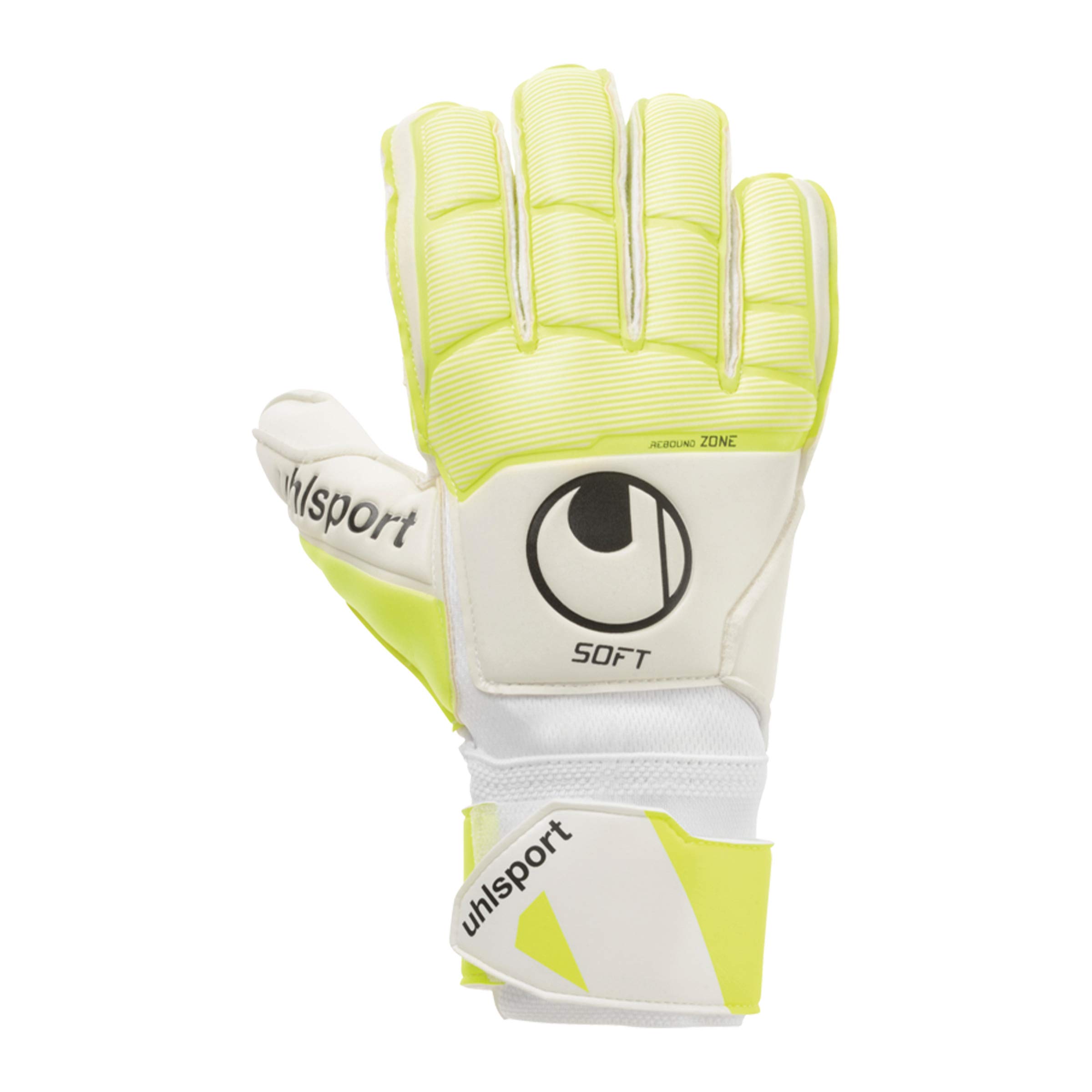 Uhlsport Pure Alliance Soft Flex Frame Men's Gloves - White/Fluo Yellow/Black, X-Large