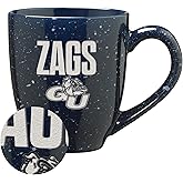 Rico Industries NCAA Gonzaga Bulldogs - Zags "Zags" 16 oz Team Color Laser Engraved Speckled Ceramic Coffee Mug