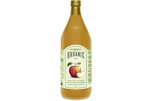 Eat Wholesome Organic Raw Italian Apple Cider Vinegar Unfiltered with The Mother in Glass Bottle, 1L