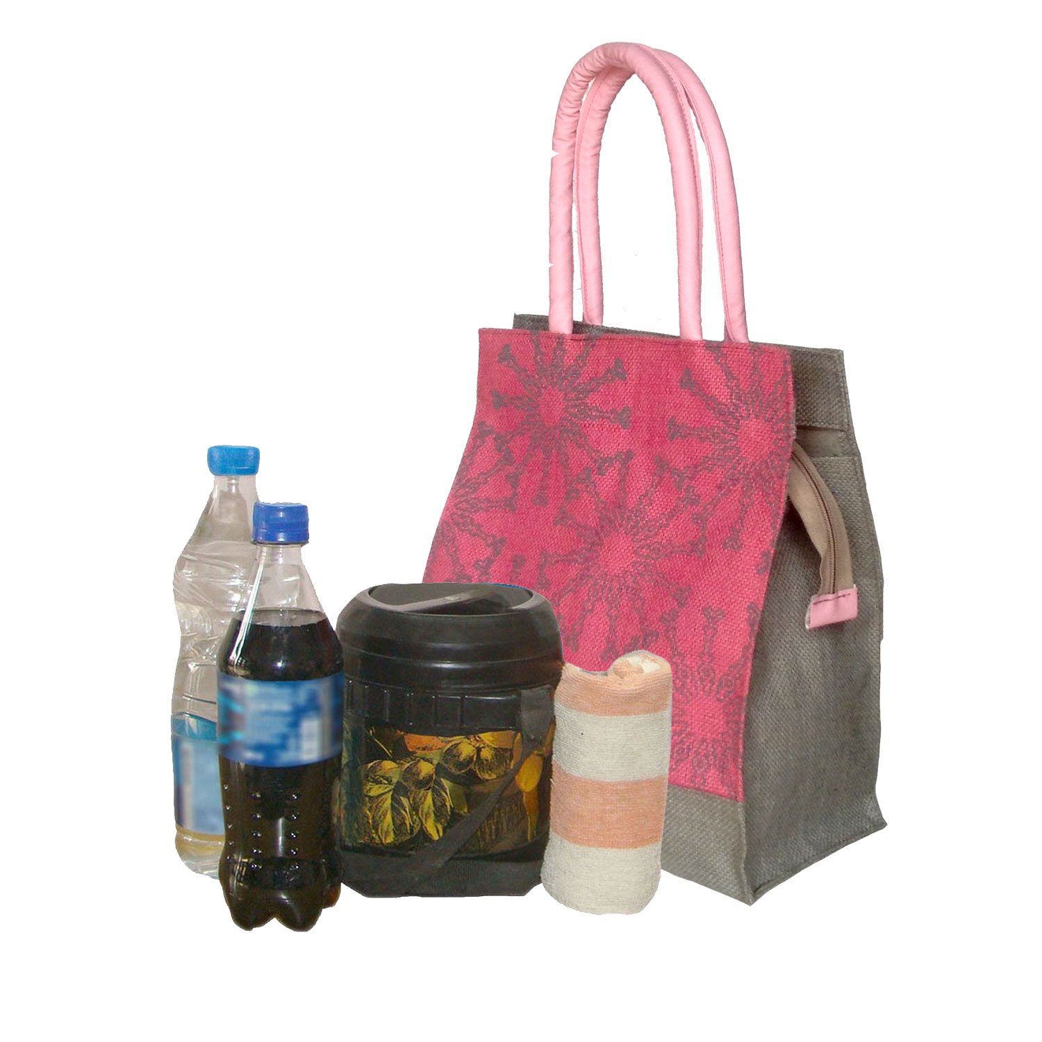 foonty tote women medium jute lunch bag