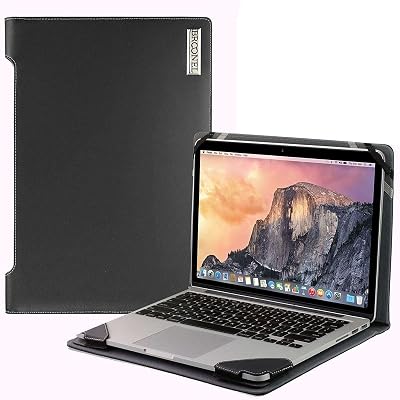 Broonel Profile Black Leather Laptop Case for TECLAST F15 15.6 inch