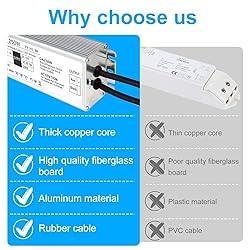 LightingWill LED Driver 250 Watts Waterproof IP67