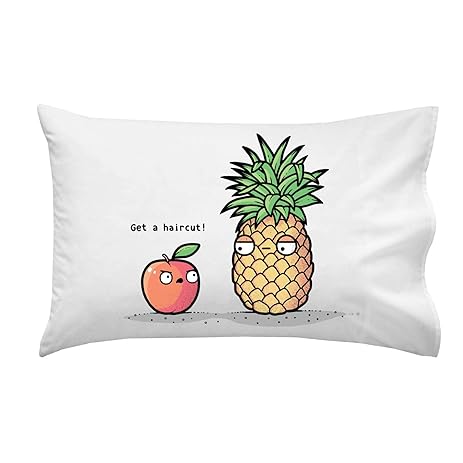 Amazon.com: "Haircut Pineapple" Fruit Humor - Pillow Case Single ... Amazon.com: "Haircut Pineapple" Fruit Humor - Pillow Case Single ...