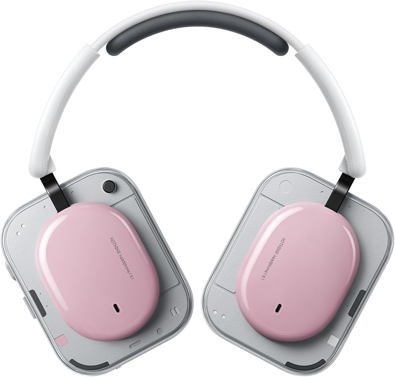 Headphone (a) Cuffie Wireless Over Ear con Cancellazione Attiva del Rumore, fino a 135h Autonomia, Hi-Res, Spatial Audio, Controlli Tattili – Rosa
