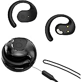 sunshot Ows Open Ear Buds Headphones Bluetooth 5.4,Bone Conducting Air Bone Conduction Headphones, 16mm Drivers,40H Playtime,Open Ear Earbuds IPX5 Waterproof and Noise Reducing Touch(Black)