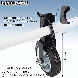 Gate Wheel Supporting Metal Swing Gate with