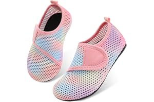 JOINFREE Kids Boys and Girls Swim Water Shoes Toddler Quick Dry Aqua Socks Barefoot Skin Shoes for Beach Sports