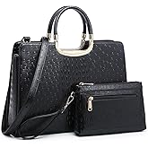 Womens Handbag Top Handle Shoulder Bag Tote Satchel Purse Work Bag with Matching Wallet