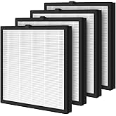 4 Pack G3 A3 Replacement Filter Compatible with AMEIFU G3 Sferf-30 (FXAP2W) and VEWIOR A3 Air Purifier, 3-in-1 H13 True HEPA