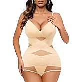 Avidlove Shapewear Bodysuit for Women Body Shaper Tummy Control Shapewear Plus Size Body Suits with Snap Crotch