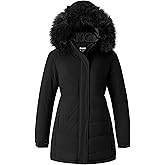 Skieer Women's Waterproof Ski Jacket Windproof Warm Winter Coat Thick Padded Snow Parka