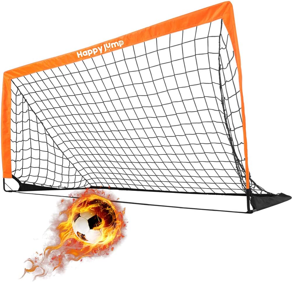 Happy Jump Football Goal Football Net Portable Football Goal Training Goal Foldable Practice Football Goal Folding Pop Up Goal for Kids Children for Backyard Training