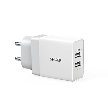 Anker Powerport 2 12w Poweriq Dual Port Usb Wall Amazon In Electronics