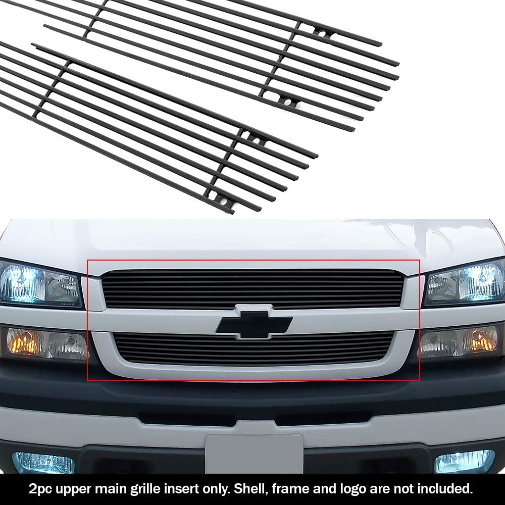 APS 03-05 Silverado 1500/03-04 2500/03-06 Avalanche Black Billet Grille Grill Insert