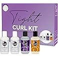 Curl Keeper Tight Curl Starter Kit for Coily Hair - Travel Size Set Includes Original Liquid Styler, Silk Shampoo, Silk Conditioner & Styling Cream - Maximum Definition & Shine with Zero Frizz