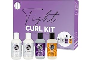 Curl Keeper Tight Curl Starter Kit for Coily Hair - Travel Size Set Includes Original Liquid Styler, Silk Shampoo, Silk Condi
