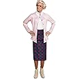 amscan Mrs. Doubtfire Halloween Costume for Men, One Size, Includes Sweater, Wig, Glasses, Collar, Skirt, Stockings