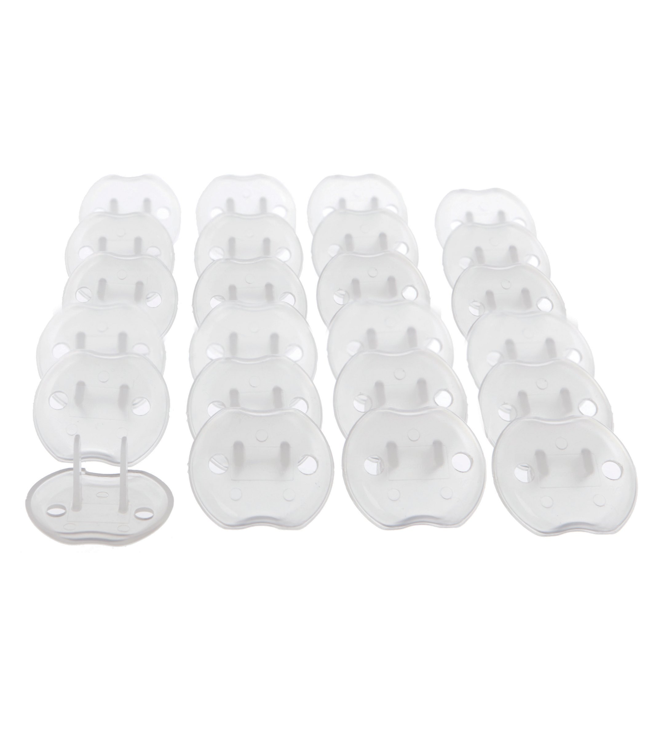 Dreambaby Plastic Baby Safety Outlet Plug Covers - 24 Pack - Outlet Covers Baby Proofing