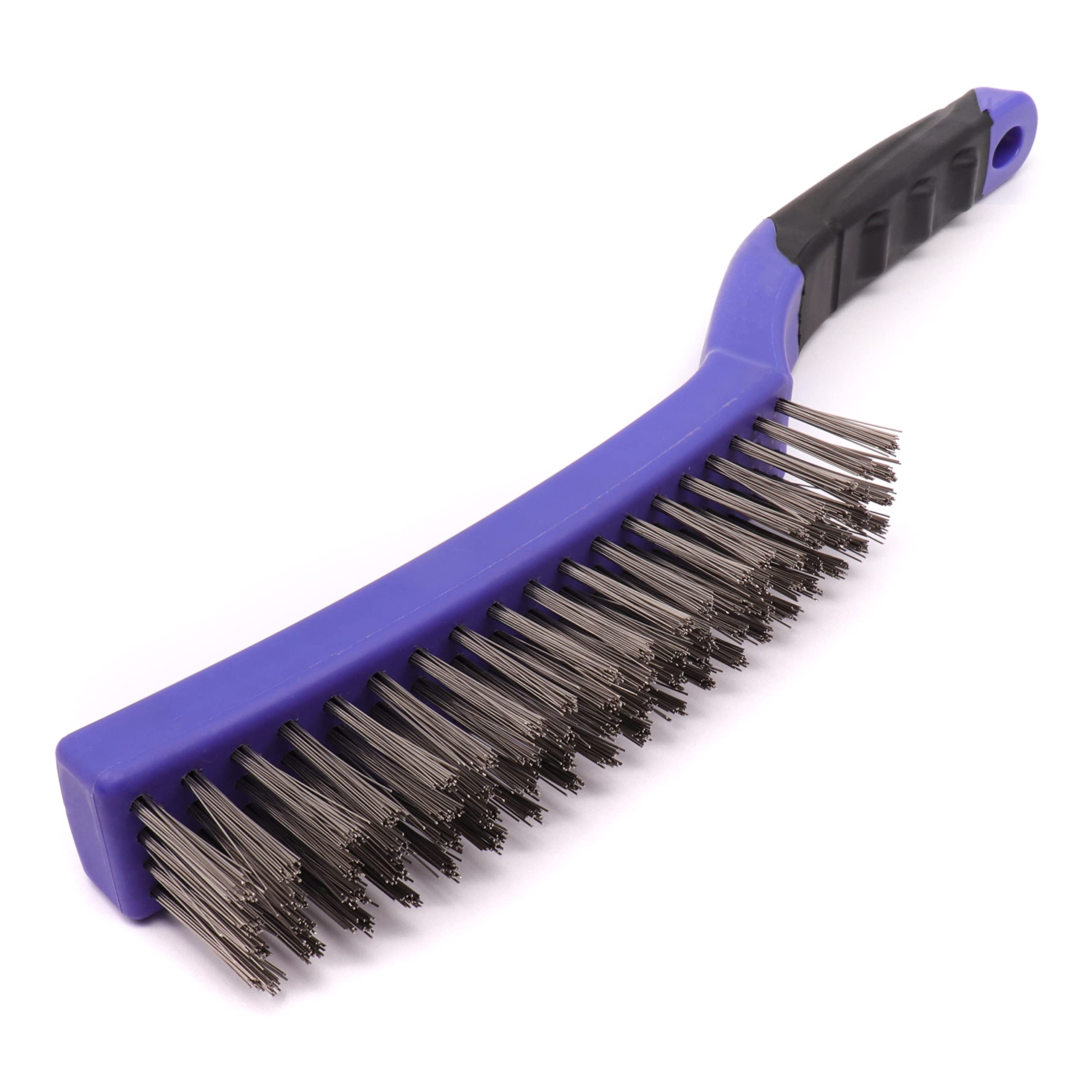 COTTAM Wire Brush | 4 Row | Comfort Grip (Stainless Steel)