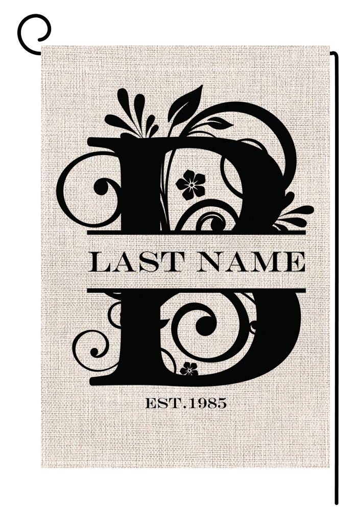 Best Monogram Garden Flag B