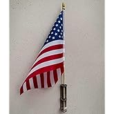 Flag Holder for Gravestones & Memorials, Grave Marker Flag Holder, Cemetery Memorial Flag Support, American Flag Stick Holder for Funeral Headstone, Tombstone