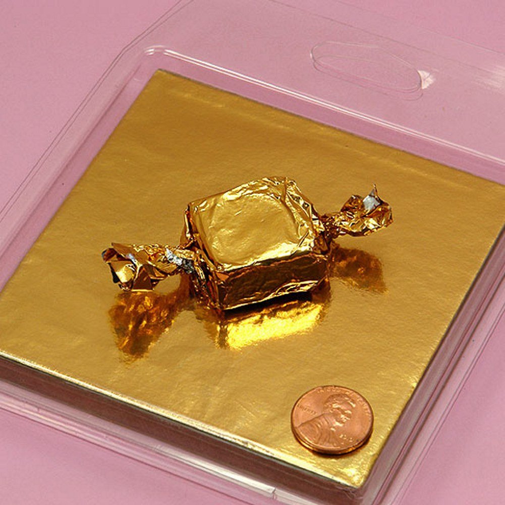 Gold Foil Candy Wrappers 3in. x 3in. 125 Pack Amazon.co.uk