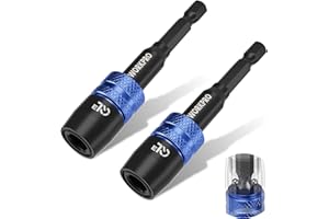 WORKPRO 2-Piece Drill Screwdriver Bit Holder for Impact Driver Bits, 3" Drill Bit Extension, 1/4 Inch Hex Shank Quick Release Extension Adapter, Ideal for Nuts, Drills and Socket Driver Adapters