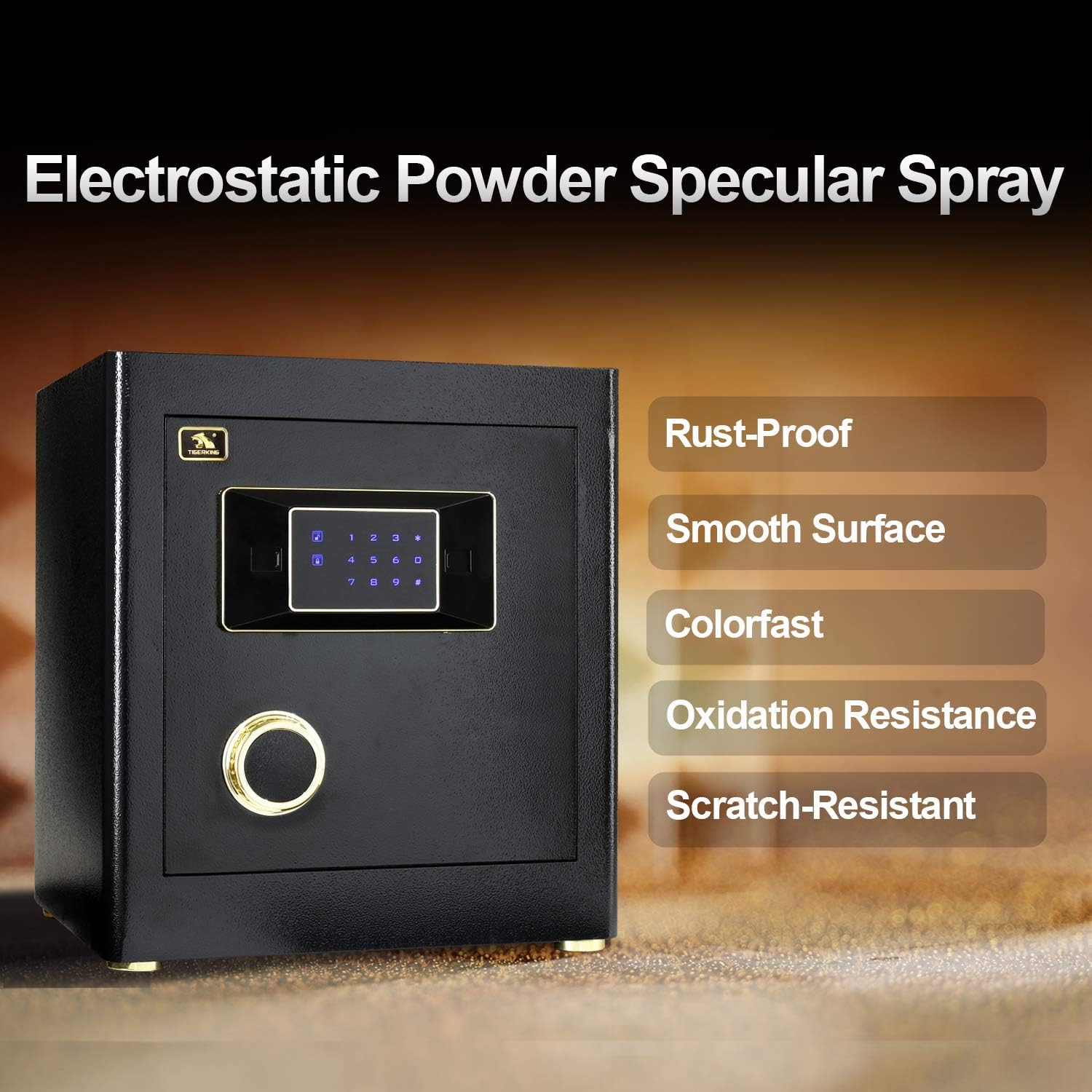 TIGERKING Security Home Safe, Safe Box-1.4 Cubic Feet - - 