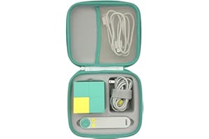 THISNESS Travel Case for Nex Playground Secure Protection Lightweight Hard Shell Carrying Portable Storage Organizer with Handle, Nex Game Play System Accessories, Off White and Green