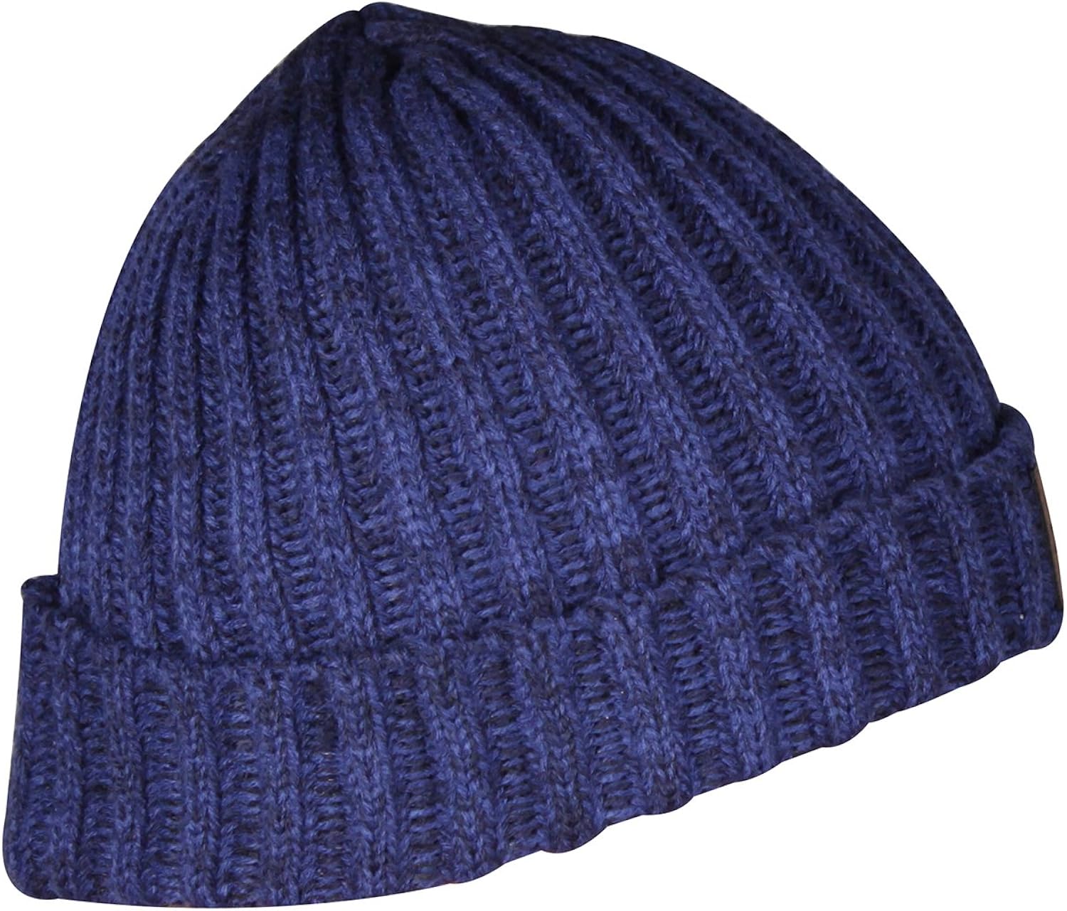 JIERKU Navy blue beanie hat Winter hat men Fisherman beanie hat Navy