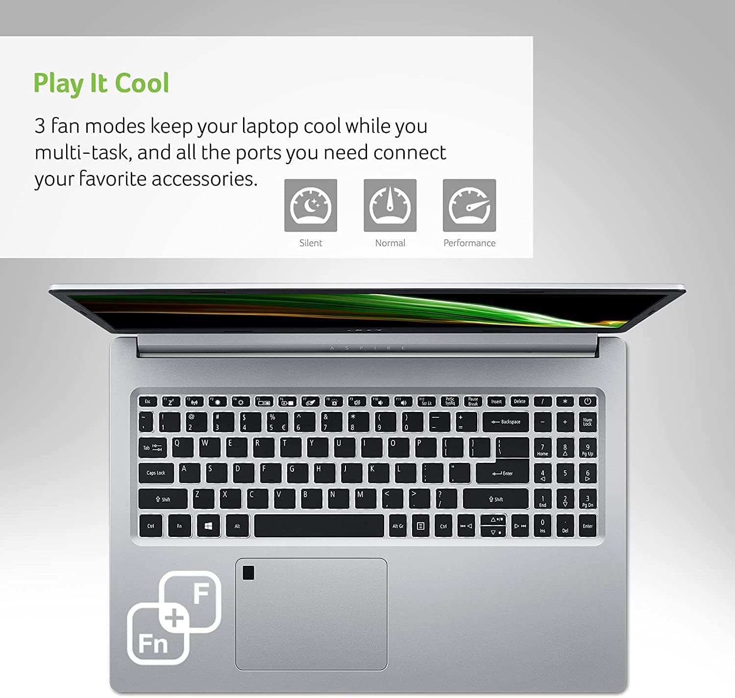 acer Aspire 5 Slim Laptop 15.6'', AMD Quad-Core Processor, 15.6'' Full HD IPS, 36GB RAM 1TB SSD, Backlit KB, Fingerprint Reader, Alexa, HDMI, RJ-45, Webcam, Wi-Fi 6, Windows 11 Home +Mousepad, Silver