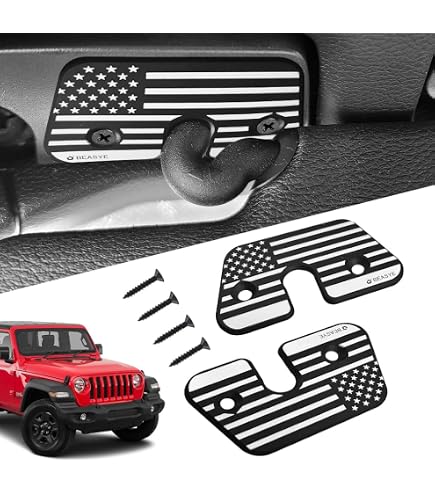 Kit Réparation Pare-Soleil Jeep Wrangler JK JL Gladiator - Clips Alliage Aluminium Robuste