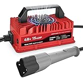 TRAMROOT 15 Amp Golf Cart Charger for 48 Volt Yamaha G29 Drive & Drive 2 Lead Acid Battery with Upgraded 3-Pin Leaf Plug
