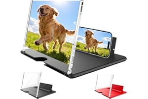 12 Inch Screen Magnifier for Smartphone, 3D Hd Mobile Phone Screen Amplifier 2026 Newest Version, Gadgets for Teenage Boys Gi