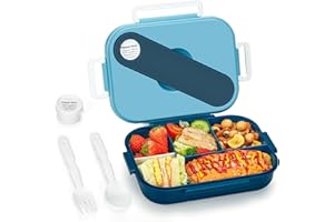 GLOTOCH EXPRESS Glotoch Bento Box For Kids Adult, Toddler Lunch Boxes For Daycare, 5-Compartment - Microwave,Dishwasher and Freezer Safe - Perfect for Work,School