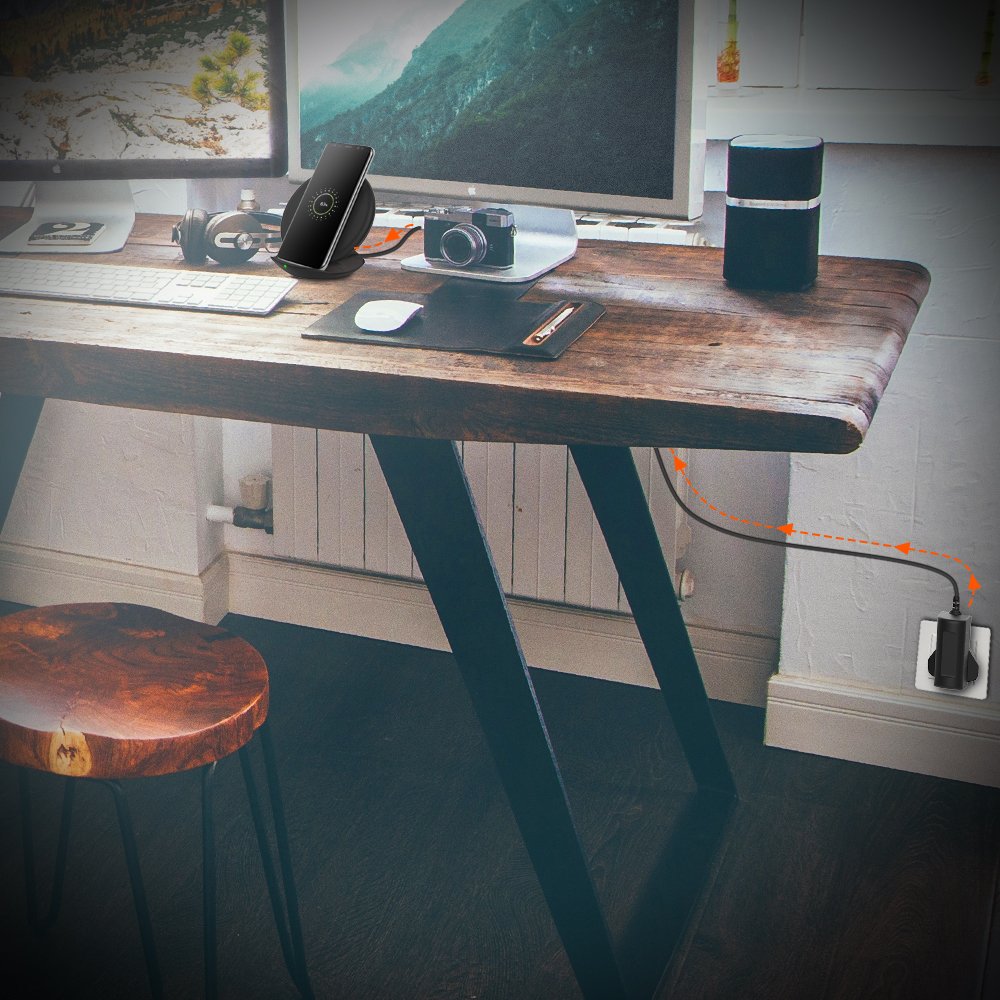 Type-C Mains Charger EasyAcc 30W USB C Wall Charger with Power Delivery and QC Fast Charging Technology for Samsung S8/8+ Wireless Charger, MacBook, Nintendo Switch