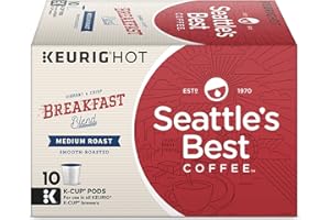 Seattle's Best Coffee Breakfast Blend Medium Roast K-Cup Pods | 6 Boxes of 10 (60 Total Pods)