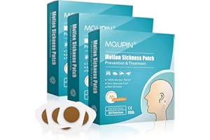 Motion Sickness Patch, 60 Count Sea Sickness Patches, Non Drowsy, Reduce Dizziness from Seasickness and carsickness, Travel E