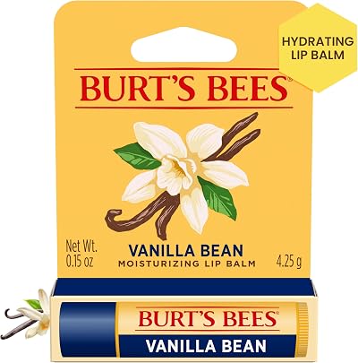 Burt's Bees Vanilla Bean Moisturizing Lip Balm 0.15oz Tint-Free Hydrating