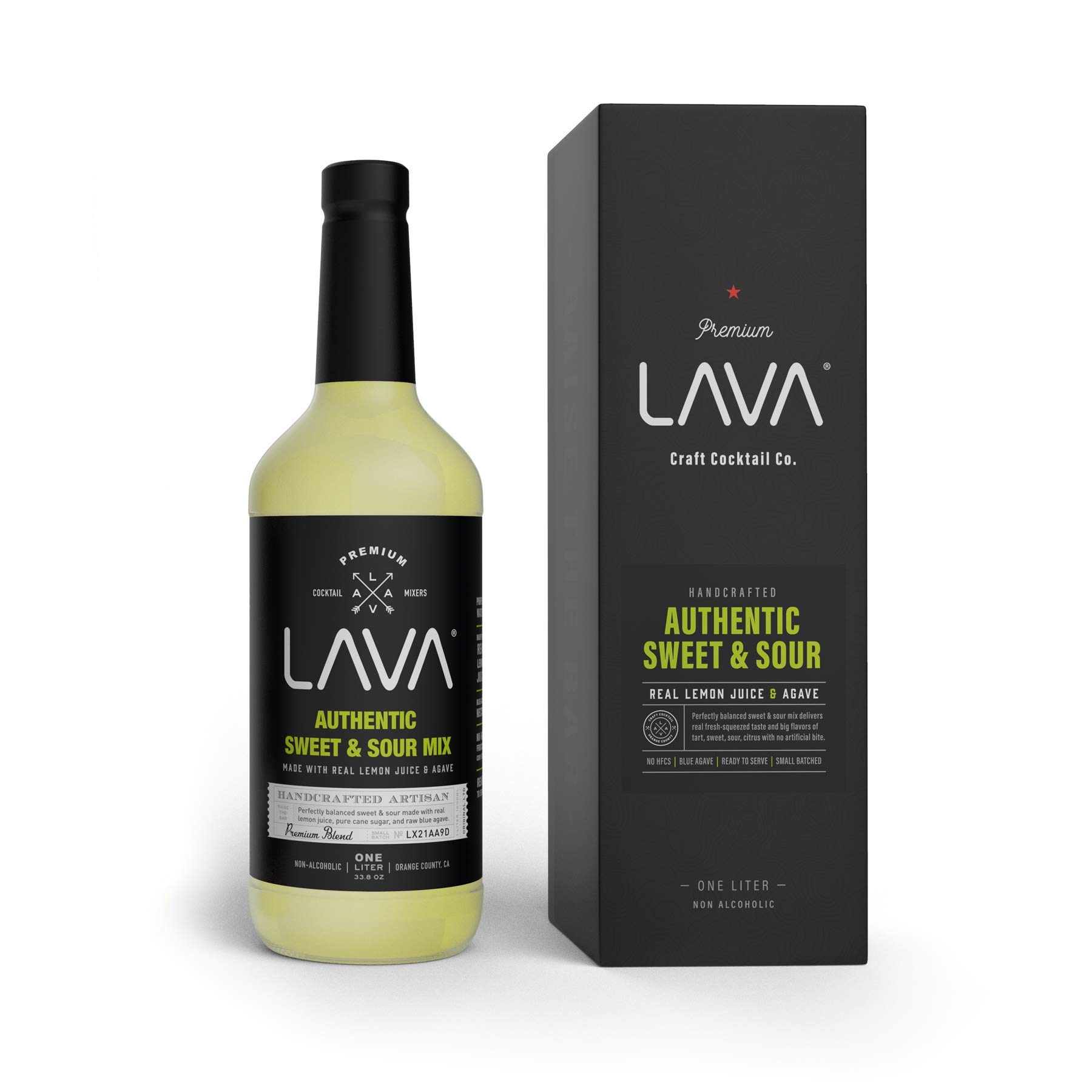 LAVA Premium Authentic Sweet & Sour Mix, Made with Real Lemon